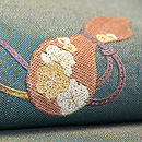 瓢と紐絽刺し名古屋帯　質感・風合