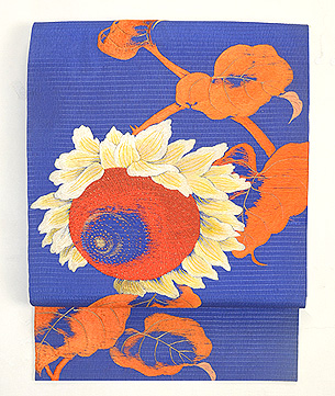 向日葵の図夏帯