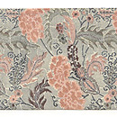 カーネーションの和更紗名古屋帯 前中心