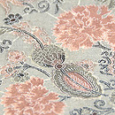 カーネーションの和更紗名古屋帯 質感・風合