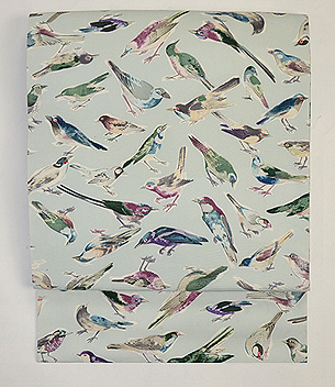 小鳥の染名古屋帯