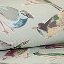 小鳥の染名古屋帯 質感・風合