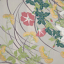 朝顔に百合夏帯 前中心
