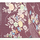 流水に萩と笹の図夏帯 前中心