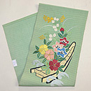 花筏の単衣名古屋帯 帯裏