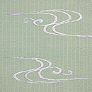 花筏の単衣名古屋帯 前中心