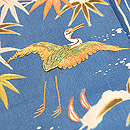 雪持ち笹に鳳凰江戸衣装直し訪問着　質感・風合