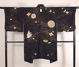 吹寄に唐子と手毬の羽織