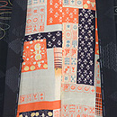 吹寄に唐子と手毬の羽織　羽裏