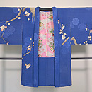 梅枝にうぐいすブルーの羽織　正面