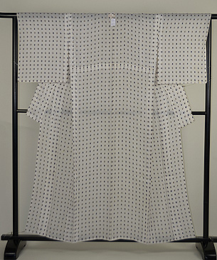 井桁柄の越後上布