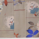 コブシに雪輪紋のお散歩着 上前