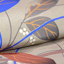 コブシに雪輪紋のお散歩着 質感・風合