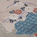 コブシに雪輪紋のお散歩着 質感・風合