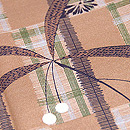 シナモン色秋の実り袷お散歩着 質感・風合