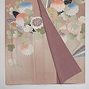 白茶色菊尽くしの訪問着 上前