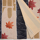 波に紅葉小紋　上前