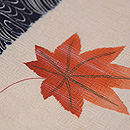 波に紅葉小紋　質感・風合