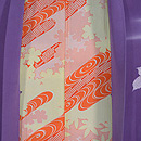 菊に紅葉の図羽織　羽裏