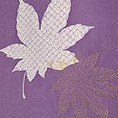 菊に紅葉の図羽織　質感・風合