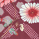 四季の花々刺繍羽織　質感・風合