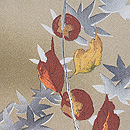 柿の木に楓羽織　質感・風合