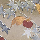 柿の木に楓羽織　質感・風合