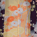 小菊に枝垂れ紅葉の図羽織　羽裏