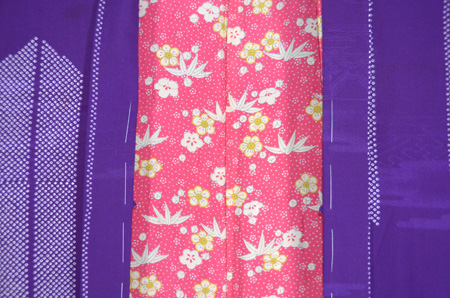 深紫矢羽根模様羽織 - アンティーク着物の灯屋2