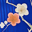 瑠璃紺梅の図付下　質感・風合