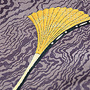 楽器尽くしお召の付下　質感・風合