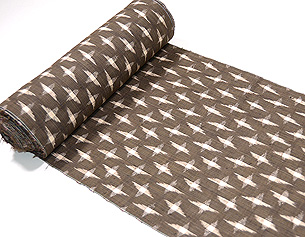 紬絵絣十字絣着尺