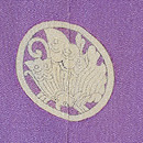 桜文様若紫色留袖　背紋