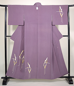 麦の穂友禅縮緬付下