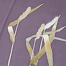 麦の穂友禅縮緬付下　質感・風合