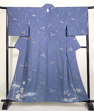 竹に雀の図付下