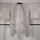 春秋花に千鳥模様単衣羽織　正面