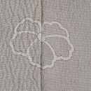 春秋花に千鳥模様単衣羽織　背紋