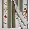 藤の花の単衣小紋　上前