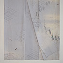 虫の行列 単衣の訪問着　上前