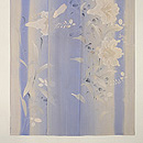 萩と百合の花の単衣訪問着　上前