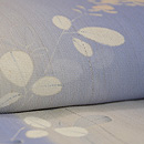 萩と百合の花の単衣訪問着　質感・風合