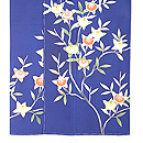 藍地杜若訪問着 上前