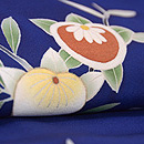 藍地杜若訪問着 質感・風合