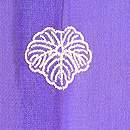 霞に春秋花束の単衣訪問着　背紋