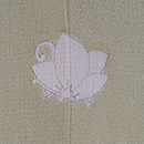 芦辺に舫い船の単衣羽織　背紋