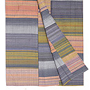 横段単衣紬　上前