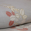 麻地秋の野原付下　質感・風合