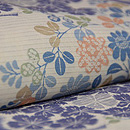 草子に萩、撫子絽小紋　質感・風合