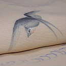 波に燕絽縮緬小紋　質感・風合